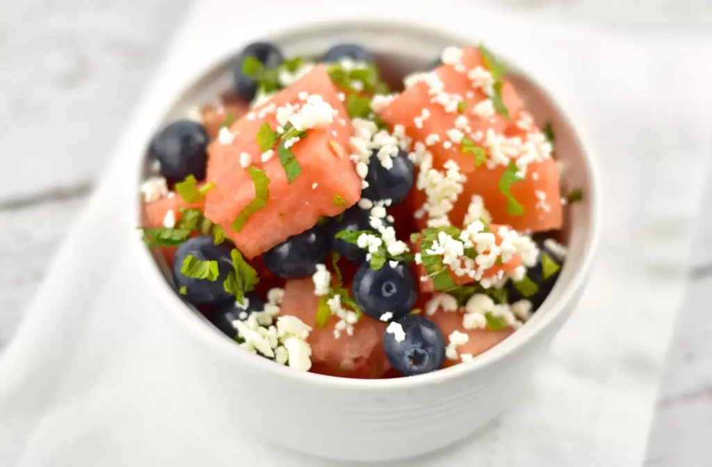 watermelon blueberry salad