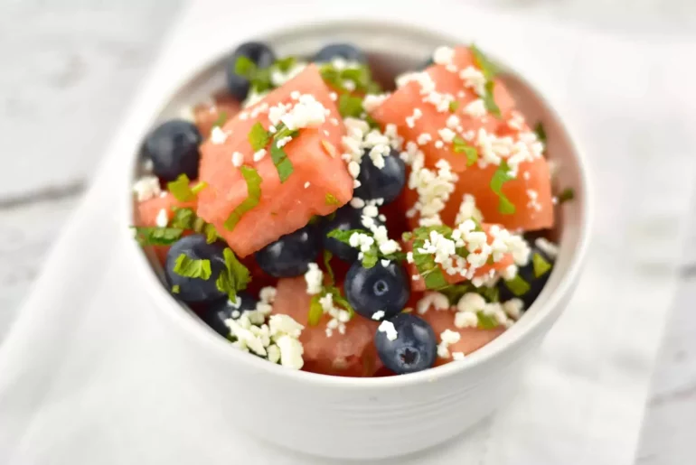 watermelon blueberry salad