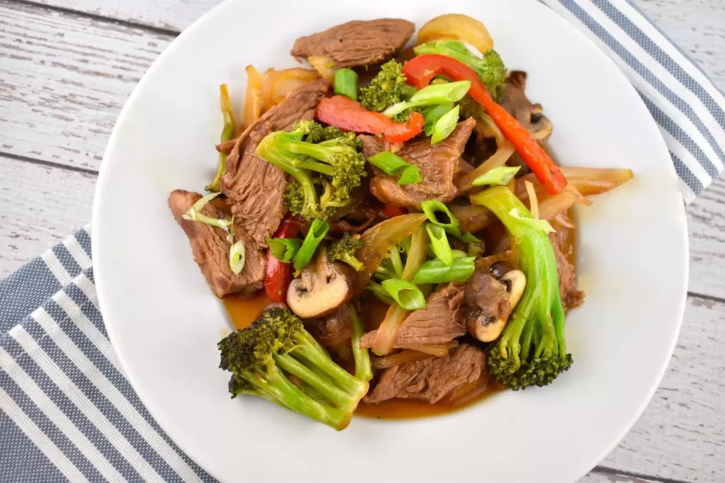 beef and vegetable stirfry