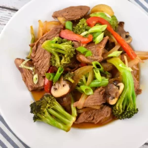 beef and vegetable stirfry