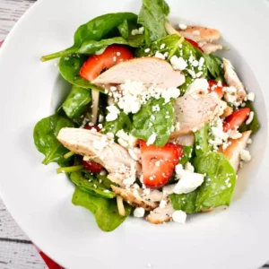 grilled chicken spinach strawberry salad