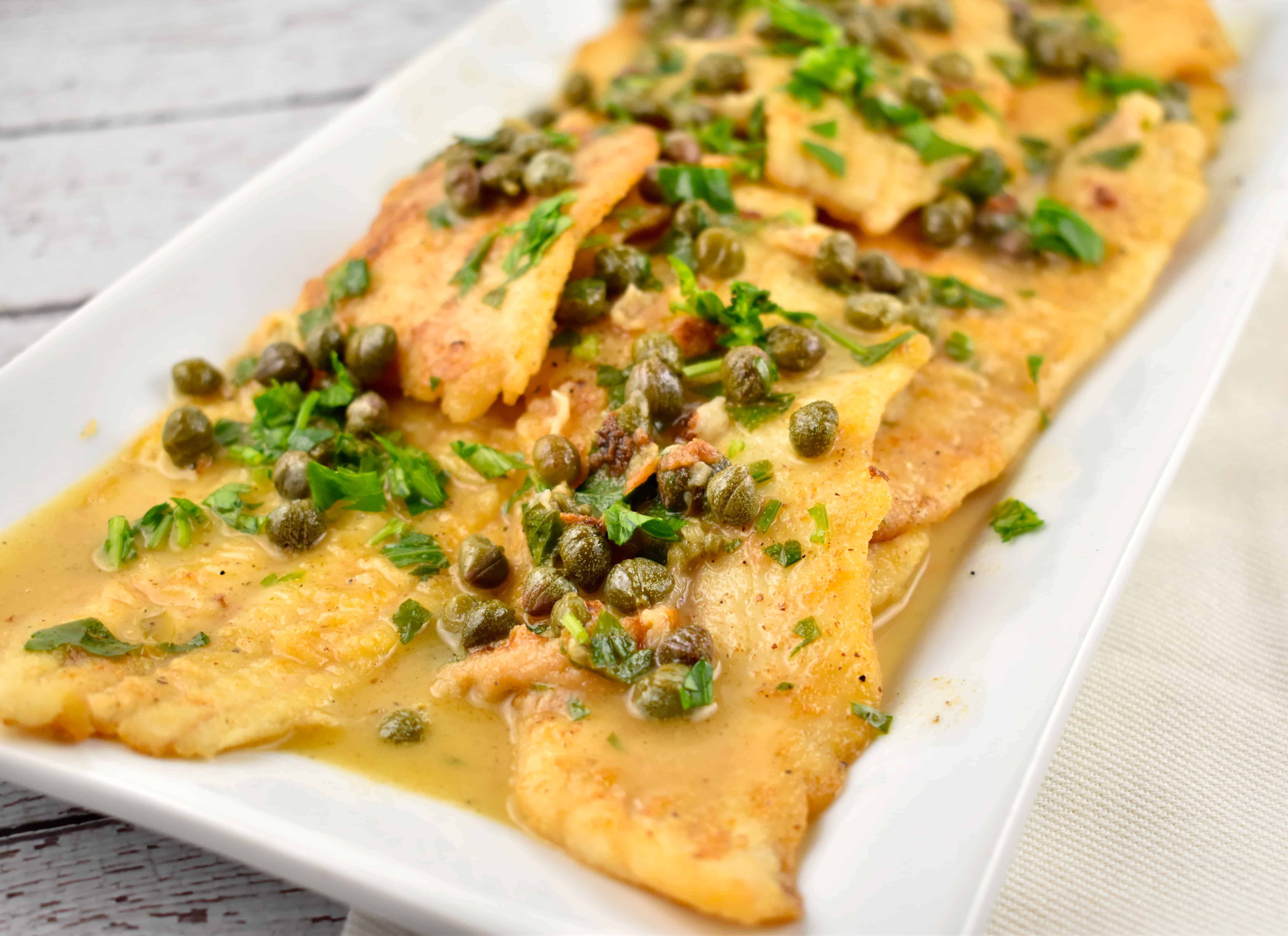 Sole Piccata Recipe - 6 Points | LaaLoosh