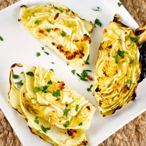 Garlic Roasted Cabbage Wedges 1 Point Laaloosh
