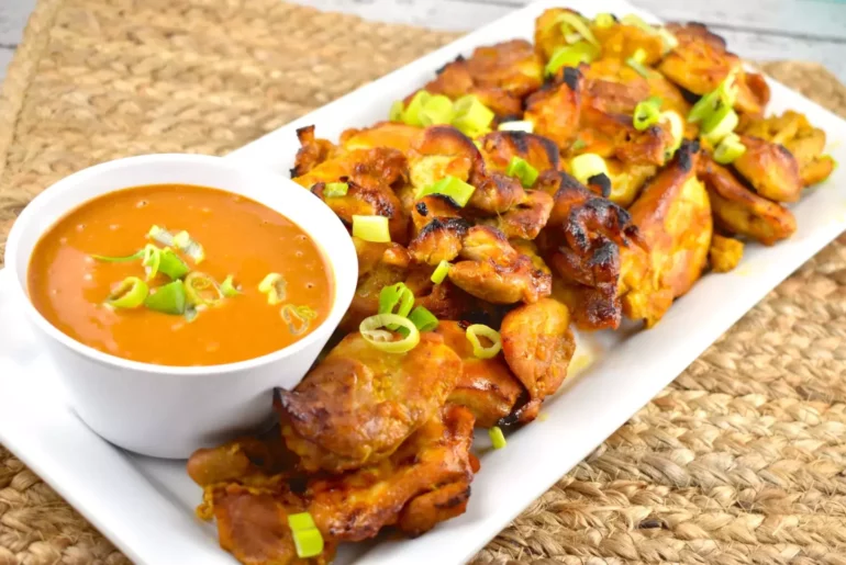 lazy satay chicken