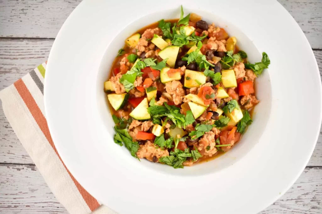 mexican beef and zucchini skillet