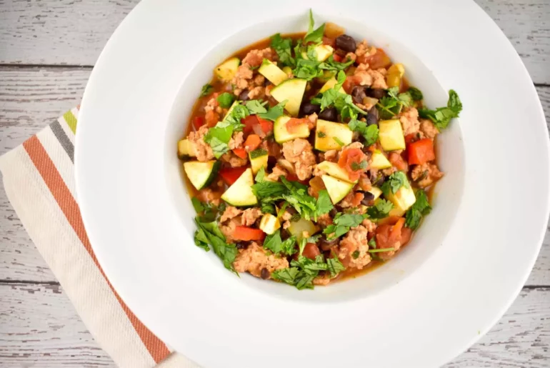 mexican beef and zucchini skillet