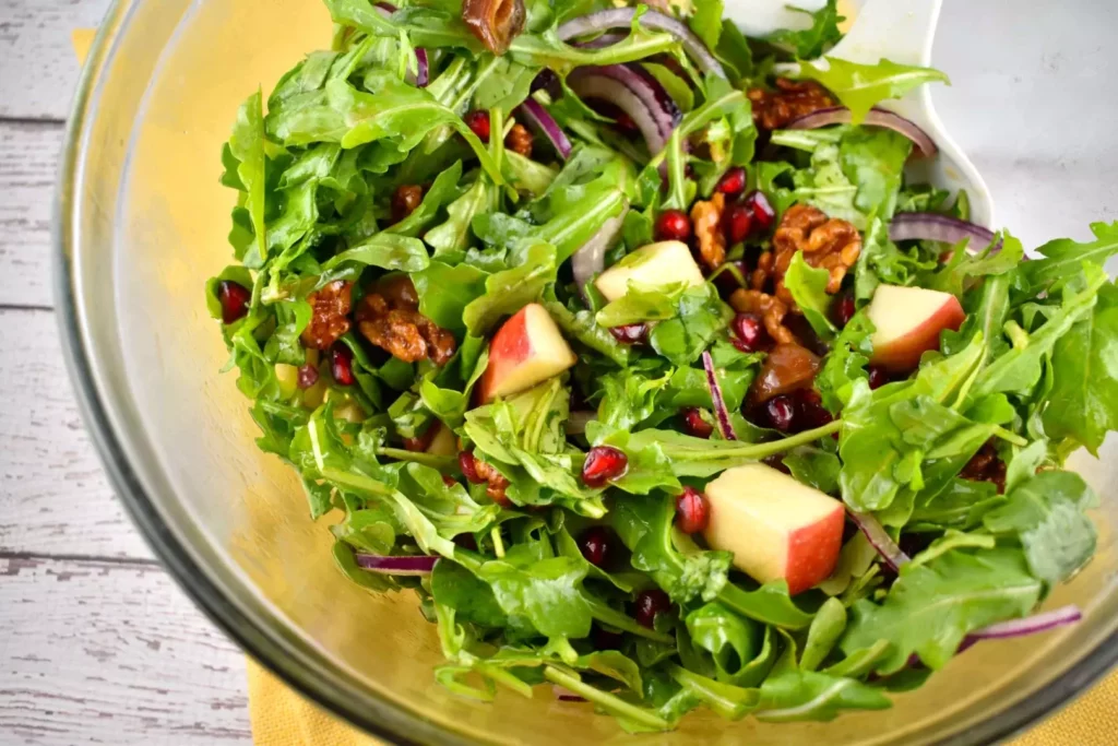 pomegranate apple date salad