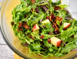 pomegranate apple date salad