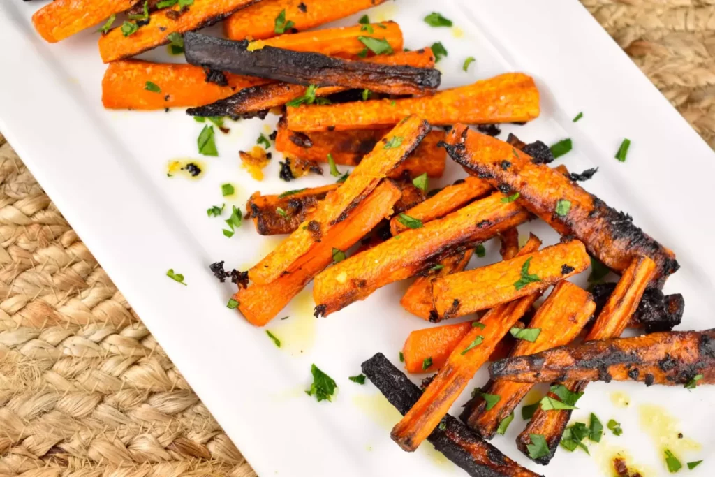 roasted garlic butter carrots