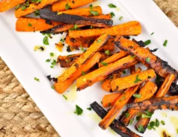 roasted garlic butter carrots