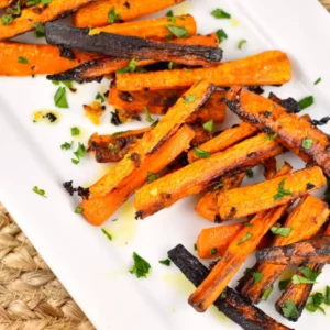 roasted garlic butter carrots