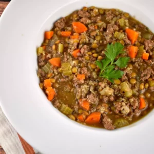 lentil beef quinoa soup