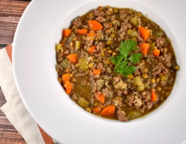 lentil beef quinoa soup