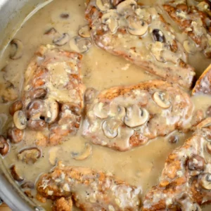 creamy mushroom garlic chicken