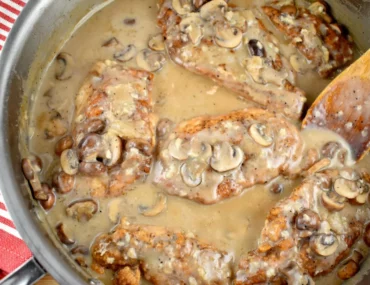 creamy mushroom garlic chicken