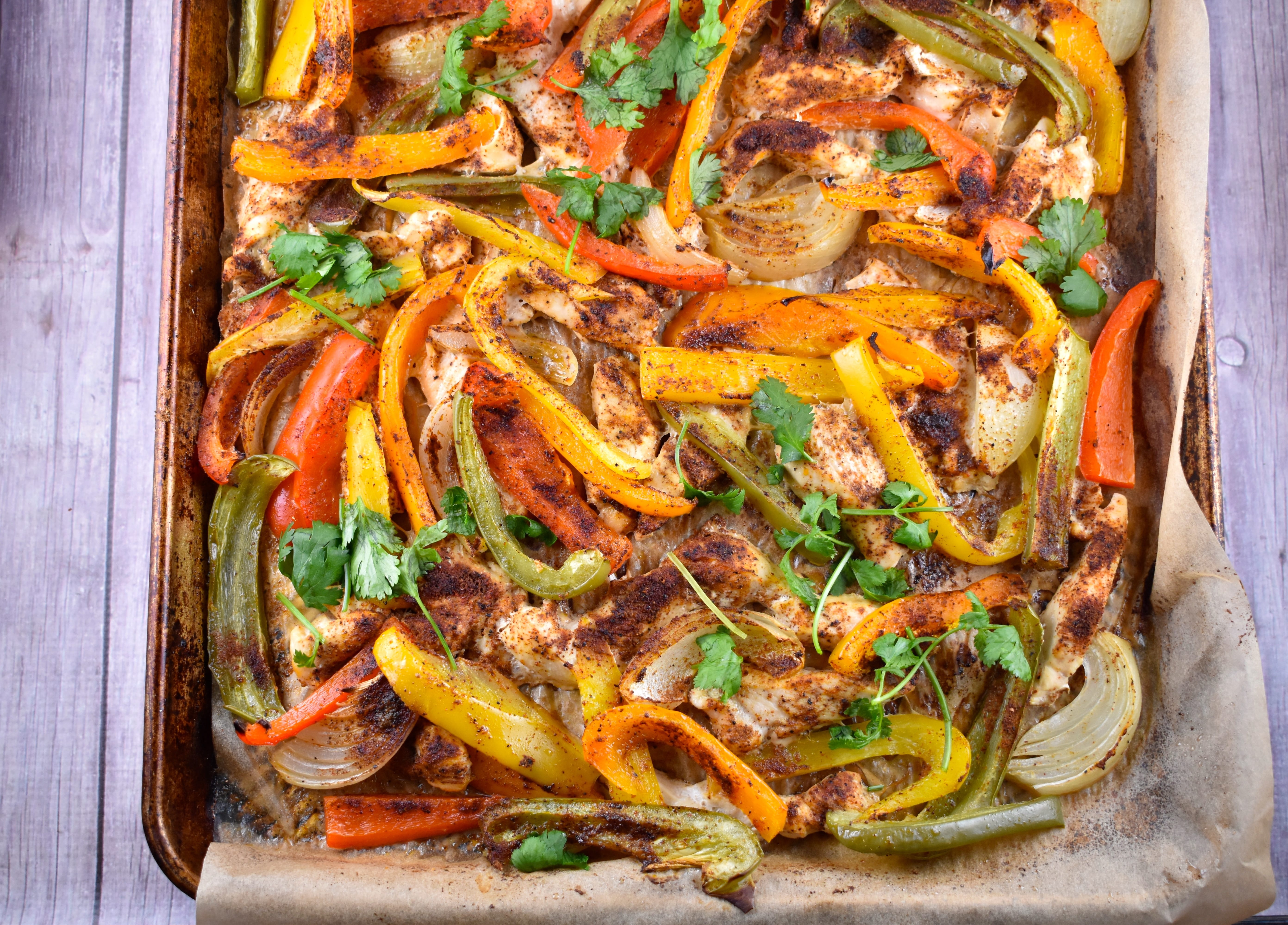 Sheet Pan Chicken Fajitas