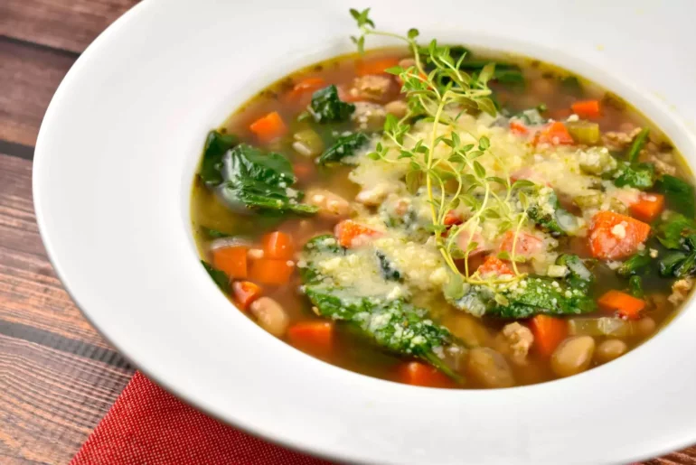 tuscan style white bean and sausage soup