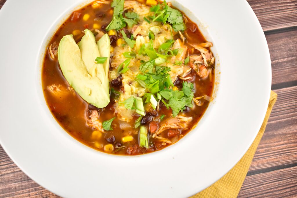 Instant Pot Chicken Enchilada Soup