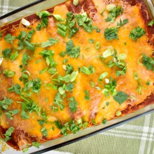 Chicken, Corn, and Black Bean Enchiladas