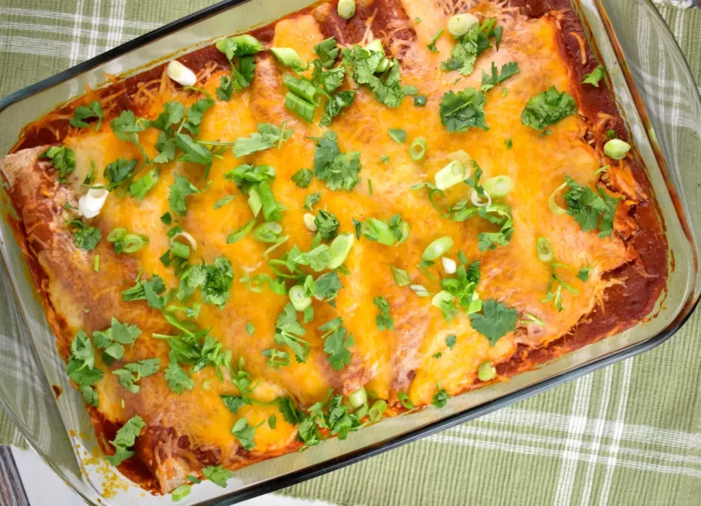 Chicken, Corn, and Black Bean Enchiladas