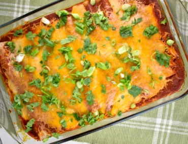 Chicken, Corn, and Black Bean Enchiladas