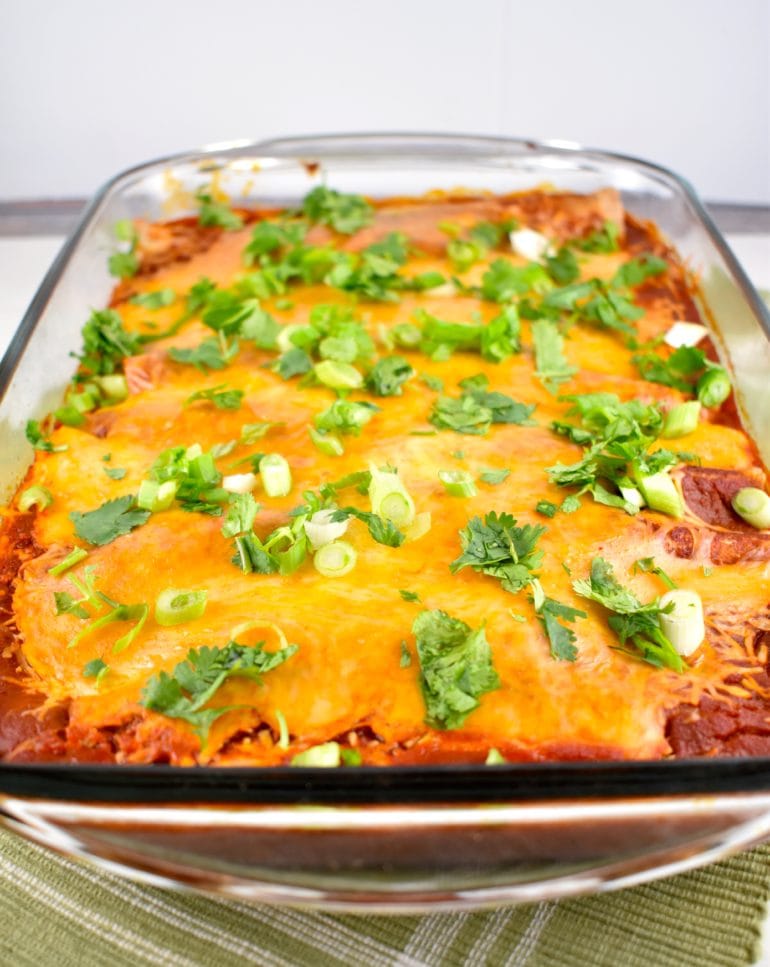 Chicken and Black Bean Enchiladas