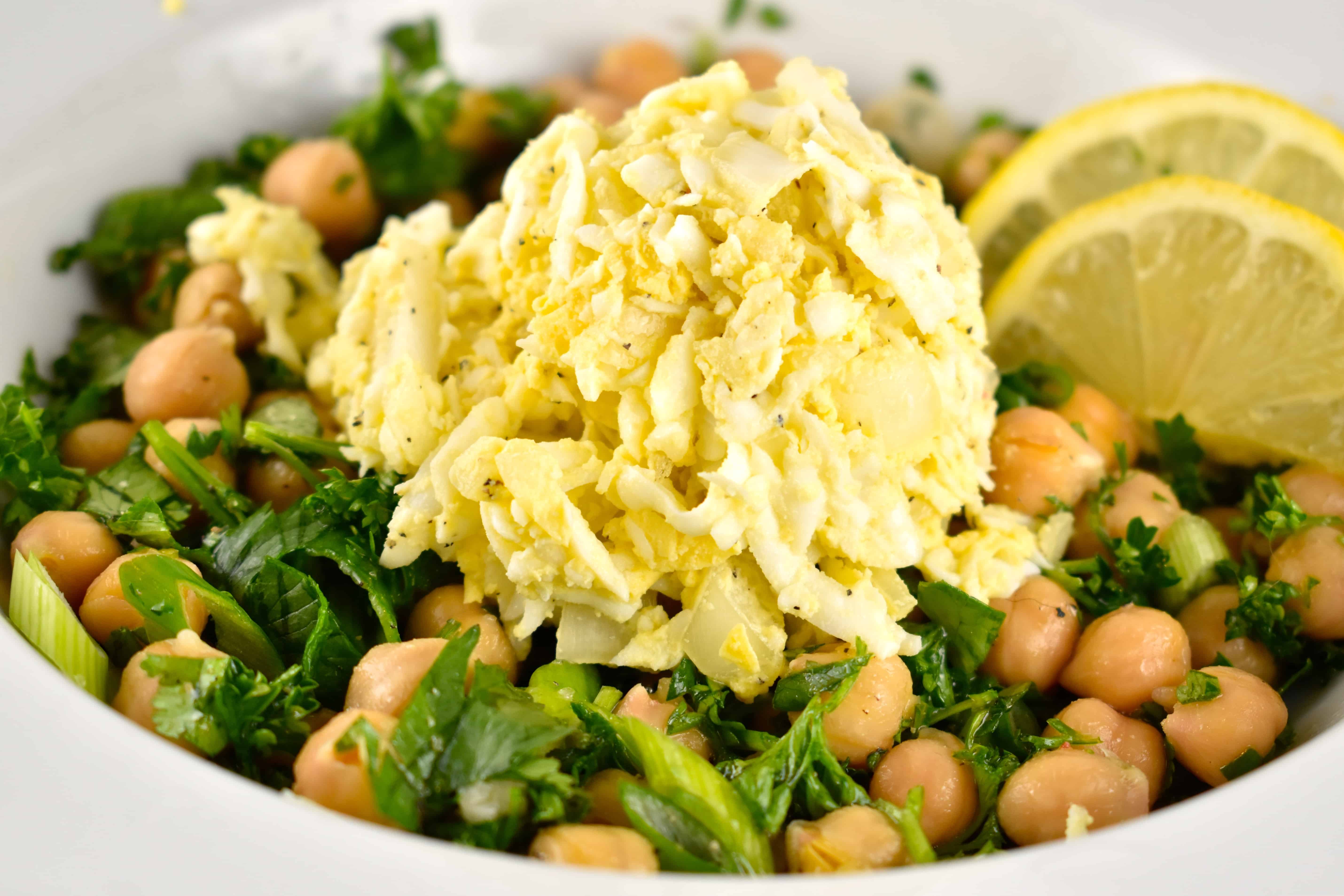 Egg and Chickpea Salad Recipe 2 Points LaaLoosh