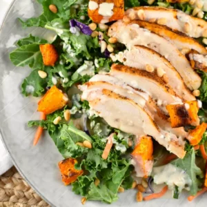 Chicken and Butternut Squash Salad with Tahini Dressing