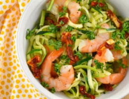 Garlic Butter Shrimp and Zoodles