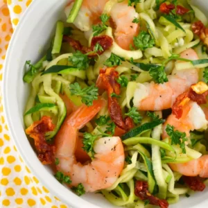 Garlic Butter Shrimp and Zoodles