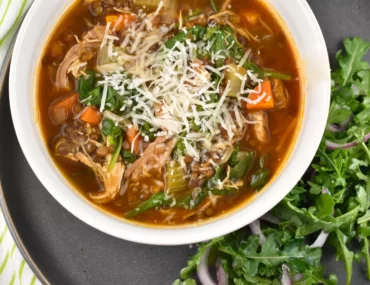 Lentil, Chicken, and Spinach Soup