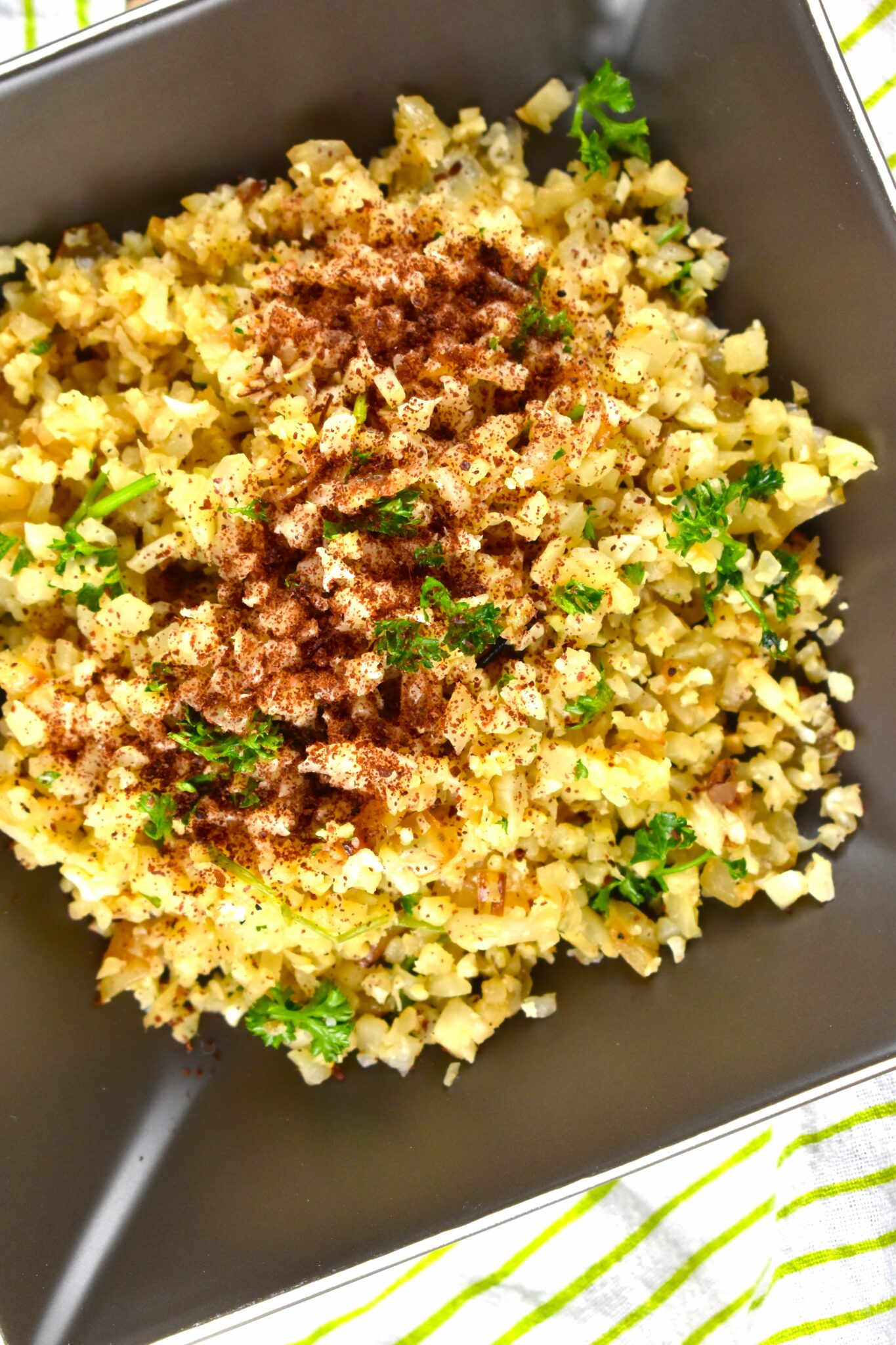 LowCarb Cauliflower Rice With Sumac Recipe LaaLoosh