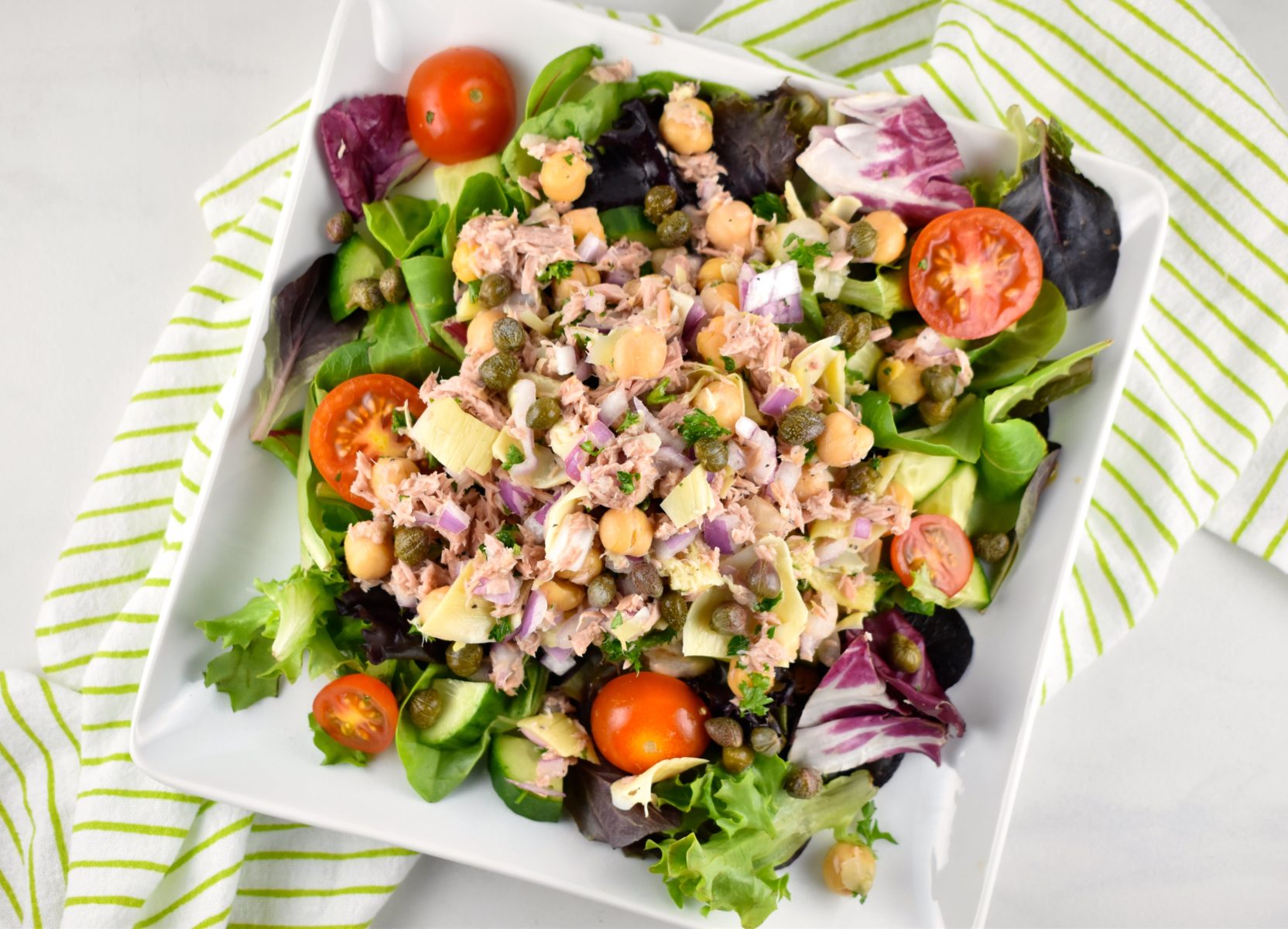 Tuna And Garbanzo Bean Salad Recipe LaaLoosh
