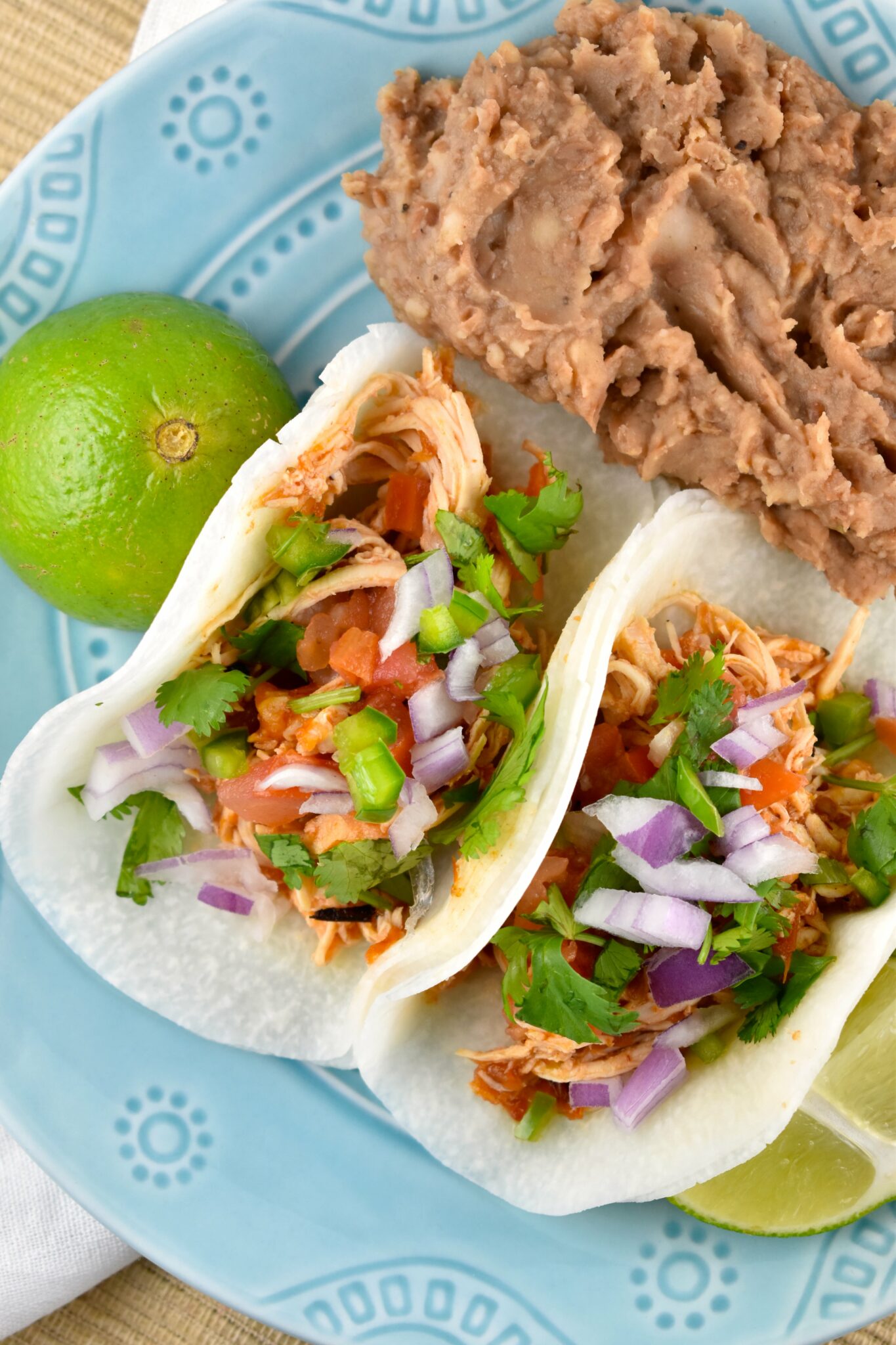 Jicama Tortilla Chicken Tacos Recipe LaaLoosh