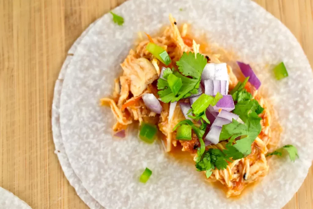 Jicama Tortilla Chicken Tacos