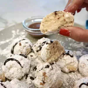 air fryer powdered sugar donut holes