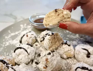 air fryer powdered sugar donut holes