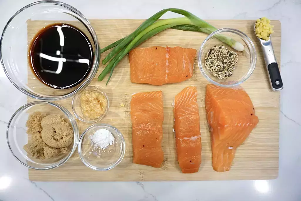 air fryer teriyaki salmon