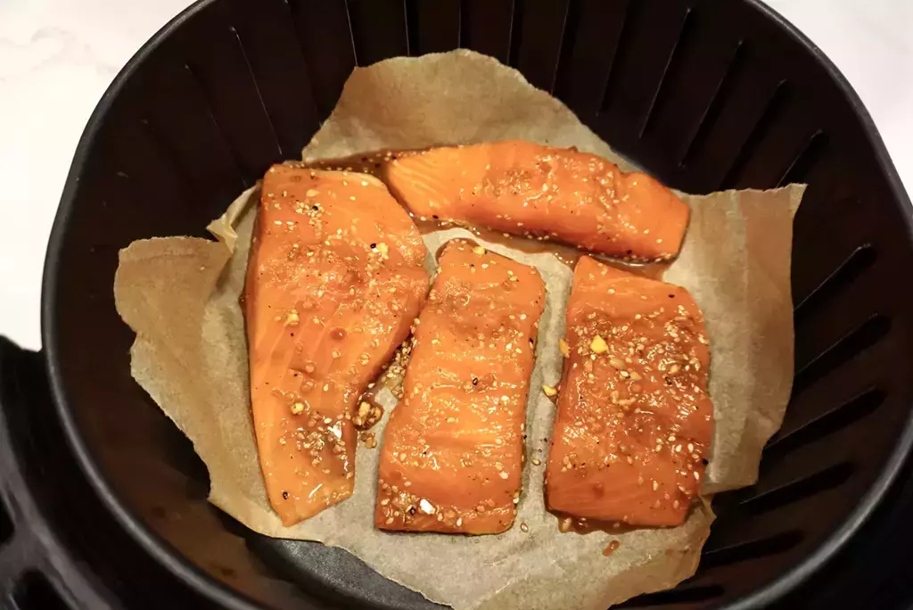 air fryer teriyaki salmon