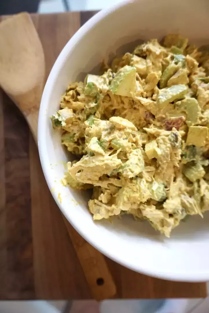 low-fat curry chicken salad