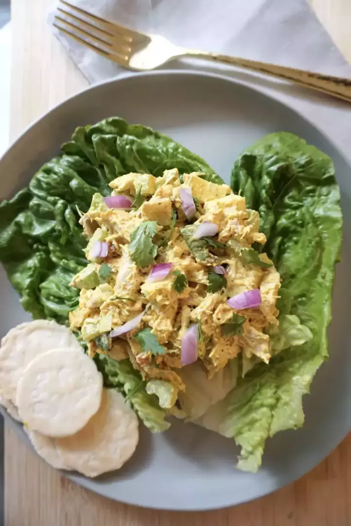 low-fat curry chicken salad