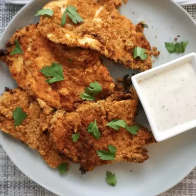 Air Fryer Buffalo Chicken Breast Recipe Plated