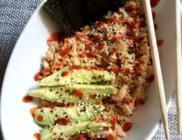 Viral TikTok Salmon and Rice Bowl