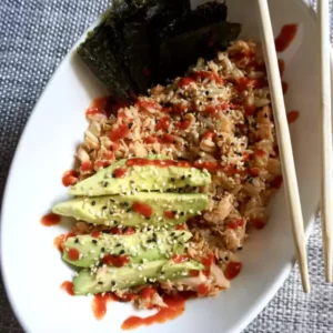 Viral TikTok Salmon and Rice Bowl