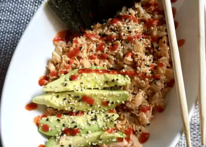 Viral TikTok Salmon and Rice Bowl